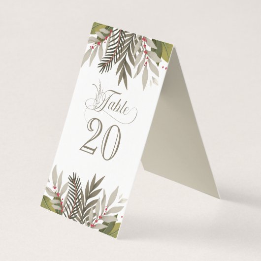 Ontvangst van gevlekte botanische kruiden kaart (Voorkant)