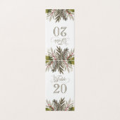 Ontvangst van gevlekte botanische kruiden kaart (Buitenkant ongevouwen)