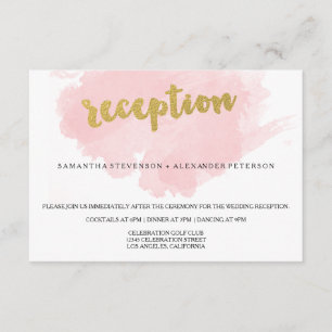 Ontvangst van gouden en dubbelzinnige Waterverf br Informatiekaartje