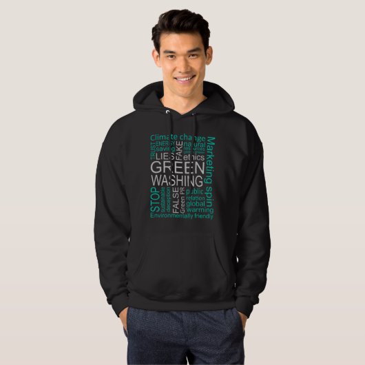 Ontvangst van Greenwash Fake Lies Hoodie (Voorkant volledig)