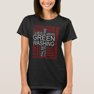 Ontvangst van Greenwash Fake Lies T-shirt
