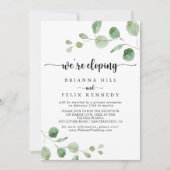 Ontvangst van groene delingse eucalyptus kaart (Voorkant)