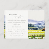 Ontvangst van het ridderlandschap van Napa Valley Informatiekaartje (Voorkant)