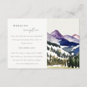 Ontvangst van het Rocky Snow Mountain Landscape We Informatiekaartje (Voorkant)