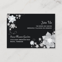 Ontvangst van het zwarte en witte winterhuwelijk