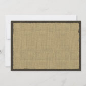 Ontvangst van hoefijzers en Rope BBQ Wedding Kaart (Achterkant)