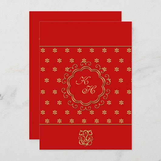 Ontvangst van Indische weduwen in rood en goud Kaart (Voorkant / Achterkant)