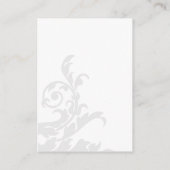 Ontvangst van koninklijke blauwe zilver Vlaams huw Informatiekaartje (Achterkant)