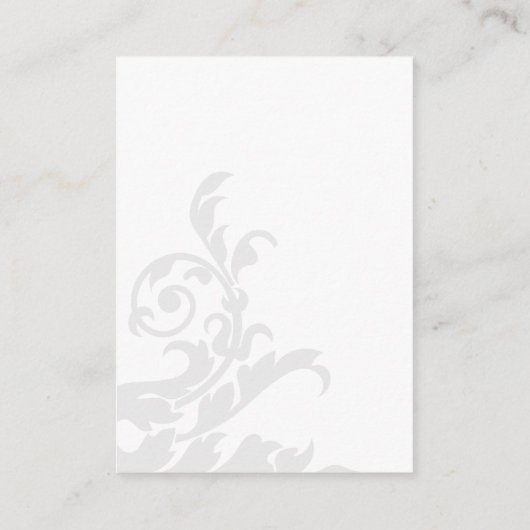 Ontvangst van koninklijke blauwe zilver Vlaams huw Informatiekaartje (Achterkant)