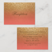 Ontvangst van koralen en gouden bruidjes informatiekaartje (Voorkant / Achterkant)