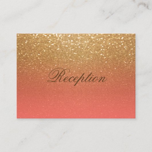 Ontvangst van koralen en gouden bruidjes informatiekaartje (Voorkant)