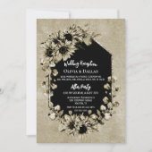 Ontvangst van landelijke zonnebloempitten kaart (Voorkant)