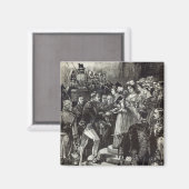 Ontvangst van Louis Philippe bij het kasteel van W Magneet (Voorkant / Achterkant)