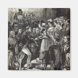 Ontvangst van Louis Philippe bij het kasteel van W Magneet