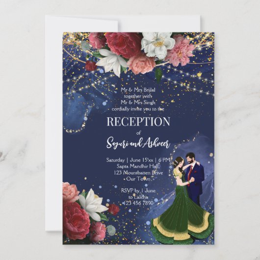 Ontvangst van marineslaglepel kaart (Voorkant)