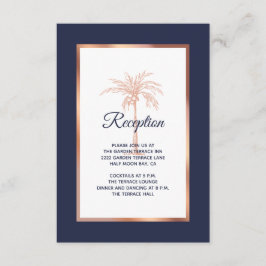 Ontvangst van marinevriendelijke Roos goudpalm ron Informatiekaartje