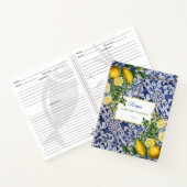 Ontvangst van mediterrane Tegels van de Lemon-zome Notitieboek (Binnen)