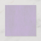 Ontvangst van mosterd Paarse Floral Wedding Informatiekaartje (Achterkant)