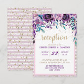 Ontvangst van Paarse bruinkoolbruidjes Kaart (Voorkant / Achterkant)