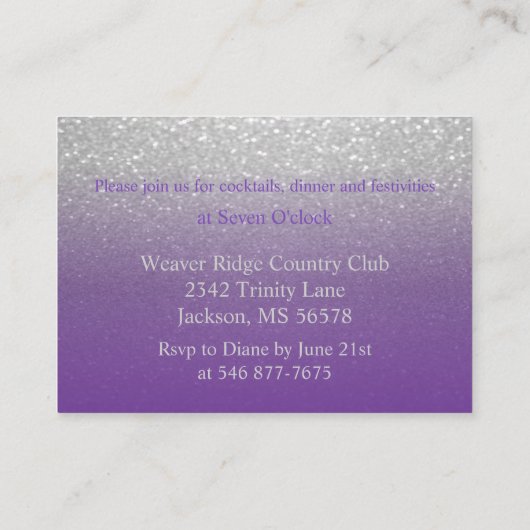 Ontvangst van Paarse en zilveren weddenschappen Informatiekaartje (Achterkant)