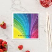 Ontvangst van regenboogweddenschappen Cocktail Nap Servet (Insitu)