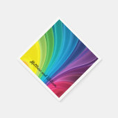 Ontvangst van regenboogweddenschappen Cocktail Nap Servet (Hoek)