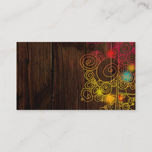 Ontvangst van sprookjesbomen tijdens het huwelijk informatiekaartje (Achterkant)