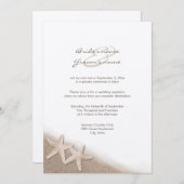 Ontvangst van Starfish Wedding Alleen uitvindingen Kaart (Voorkant / Achterkant)