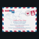 Ontvangst van Thailand Air Mail Post Weddenschap Kaart<br><div class="desc">Een leuke conceptie van de bruiloft van de Post om naar al je gast te sturen die je doelbruiloft aankondigt. Als je een andere locatie hebt,  laat het me weten en ik zal er een instellen voor die locatie. E-mail paula@labellarue.com</div>