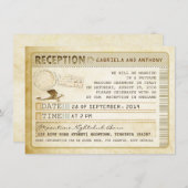 ontvangst van tickets kaart (Voorkant / Achterkant)