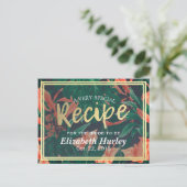 Ontvangst van tropisch Lijst Vrijgezellenfeest van Uitnodiging Briefkaart (Staand voorkant)