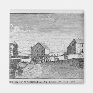 Ontvangst van Washington in Trenton, New Jersey Magneet