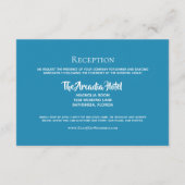 Ontvangst van webstralen met stramienpalmbomen informatiekaartje (Achterkant)