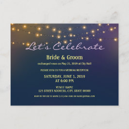 Ontvangst van weduwschap met patiëntenlampjes briefkaart