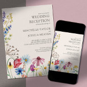 Ontvangst van wilde bloemen Alleen landbloemen Kaart