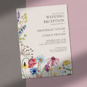 Ontvangst van wilde bloemen Alleen landbloemen Kaart