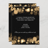 Ontvangst van winterweddenschappen Goudlichten Kaart (Voorkant / Achterkant)