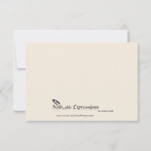 Ontvangst van winterwitte en rode mistletoe bruilo kaart (Achterkant)