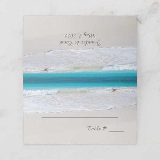 Ontvangst van wittestrinters plaatskaartje (Buitenkant ongevouwen)