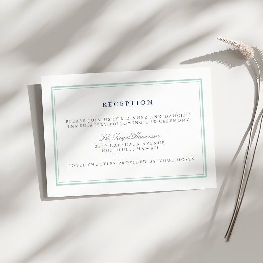 Ontvangst van zeeglazen informatiekaartje