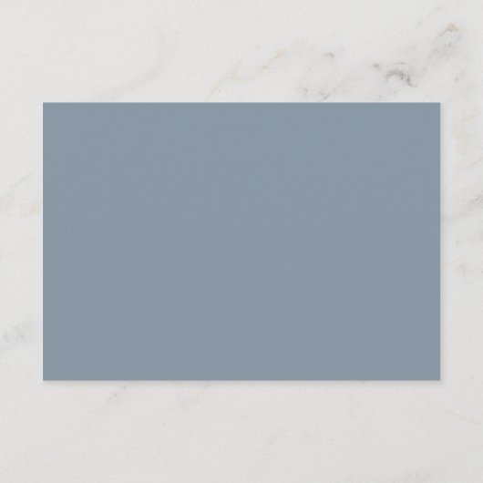 Ontvangst | Waterverf Dusty Blue Floral Silver Informatiekaartje (Achterkant)