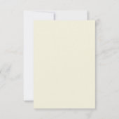 Ontvangst | Waterverf Ivory Yellow Blush Rozen Kaart (Achterkant)
