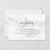 ONTVANGST | Waterverf van pastkoraal Aqua Kaart (Voorkant)