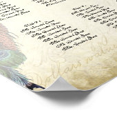 Ontvangstabel Zittekaart, kerstbal Poster (Hoek)