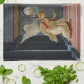 Ontvangstboodschap door Sandro Botticelli Theedoek (Gevouwen)