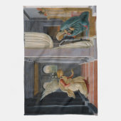 Ontvangstboodschap door Sandro Botticelli Theedoek (Verticaal)