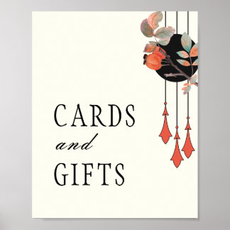 Ontvangstbord voor Midnight Autumn Cards & Gifts Poster