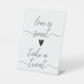 Ontvangstbord voor tafelbruiloft reclamebord met voetstuk (Voorkant)