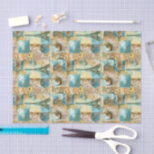 Ontvangstdocument  blauw Parijs Tissuepapier (Craft)