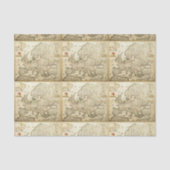 Ontvangstdocument - Kaart van Europa Tissuepapier (Voorkant)